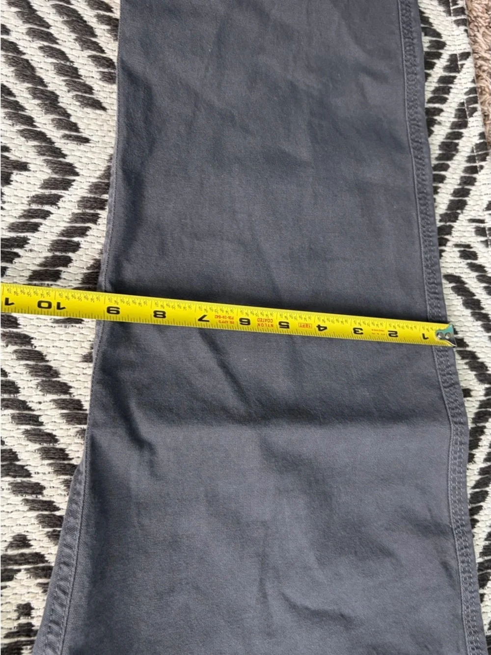 Howler Brothers Pants Men 35x32 (35x29) Frontside 5 Pocket Cordura Canvas Gray